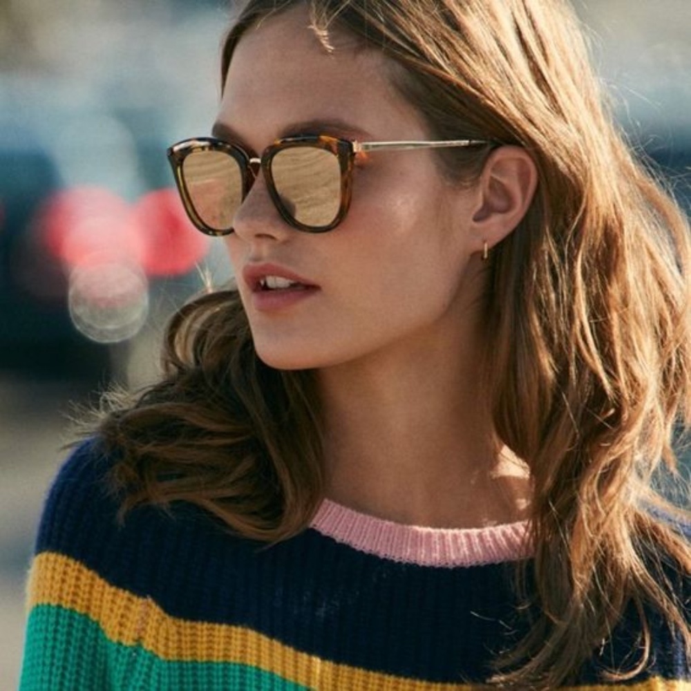 Le Specs Caliente Cat Eye Sunglasses NWOT